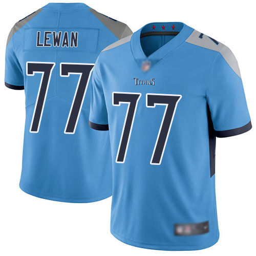 Tennessee Titans Limited Light Blue Men Taylor Lewan Alternate Jersey NFL Football #77 Vapor Untouchable